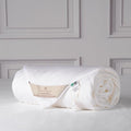 CUDDLE DREAMS Lightweight Silk Filled Comforter for Summer, Detachable Tencel Duvet Cover for Easy Care, Naturally Breathable (White, Twin)