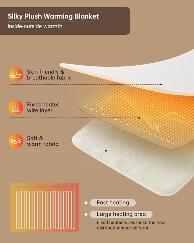 Electric Heated Blanket King Size, Washable Blanket Warmer with Dual Control for Home for Adults, Super Cozy Soft Fabric 100" x 90", 9 Heat Levels, 1-9H Auto-Off, ETL Certified, Gray