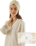 100% Mulberry Silk Bonnet for Sleeping, Adjustable Tie Closure for Women, Breathable Hair Wrap for Hair Protection