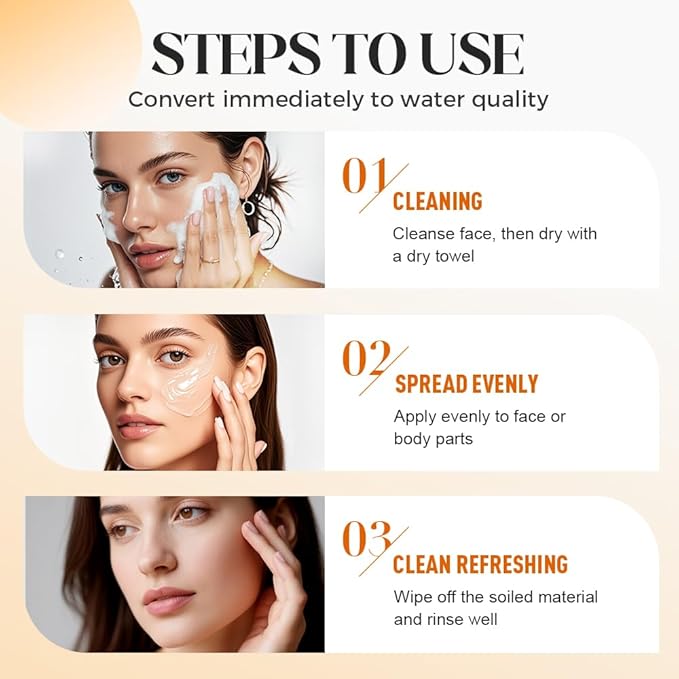 Orange Exfoliating Gel for Face & Body,Deep Pore Cleansing Gel Peeling Scrub,Remove Blackheads Moisturize Cleansing Scrub,Gentle Exfoliator for All Skin Types (Orange/2pcs, 100ML)