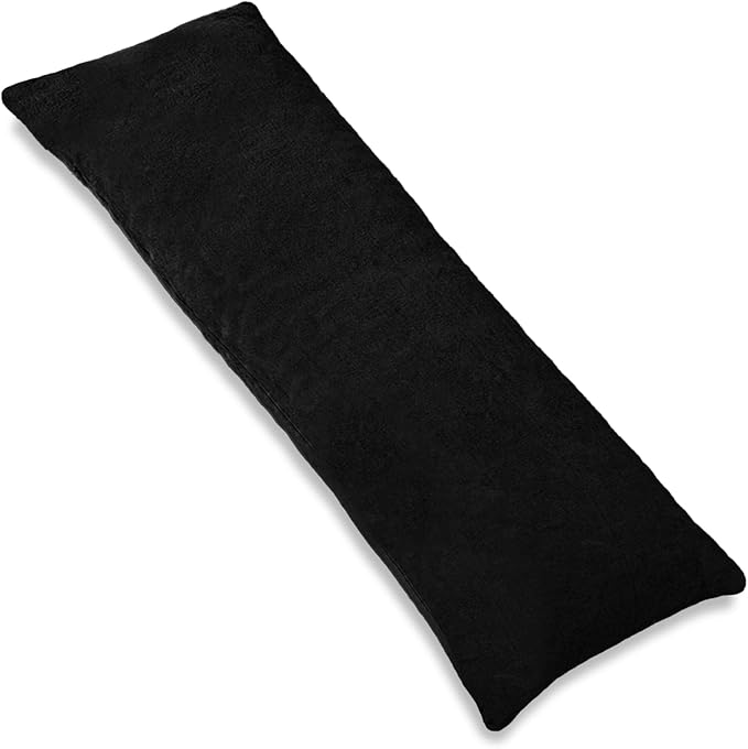 Body Pillow, Memory Foam Body Pillows for Adults Sleeping, Long Pillow for Bed, Big Large Firm Full Body Pillow for Side Sleeper, 20x54 Inch, Black