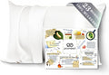 PROMEED 100% Mulberry Silk Toddler Pillowcase 13 x 18, Premium Natural 23 Momme Real Silk Pillow Case Toddler/Travel Size with Free Laundry Bag (Toddler/Travel-13 x18, White)