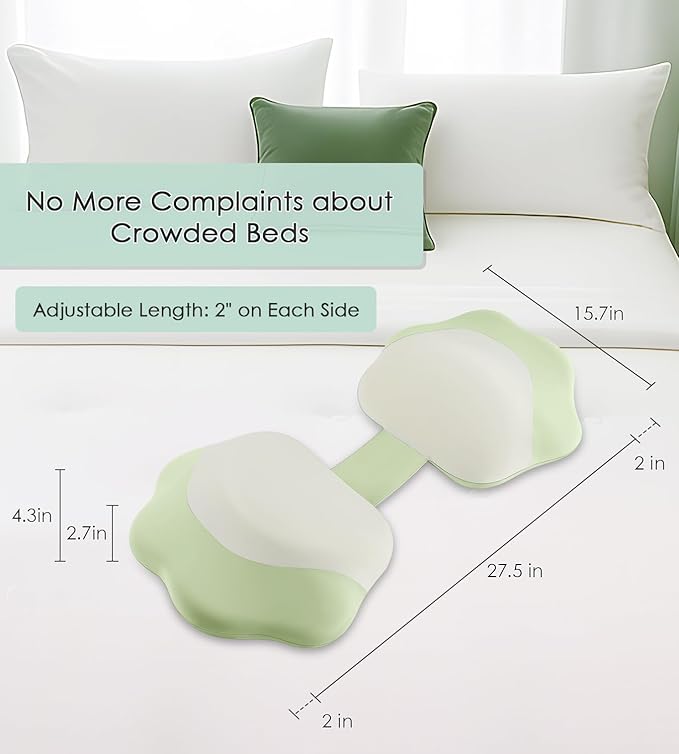 Pregnancy Pillows for Sleeping, Memory Foam Maternity Pillow Support for Back Belly HIPS, Adjustable Travel Wedge Pillow for Pregnant Women, Side Sleeping Pregnant Pillows with Cooling Pillowcase