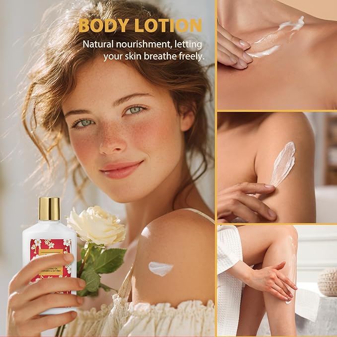 Christmas Gifts for Women - 6Pcs Rose Bath and Body Gift Set Spa Gift Sets for Women Gifts for Sisters with Travel Bag | Perfect Valentine's, Birthday Gifts, Mothers Day Gift for Mom All Occasion