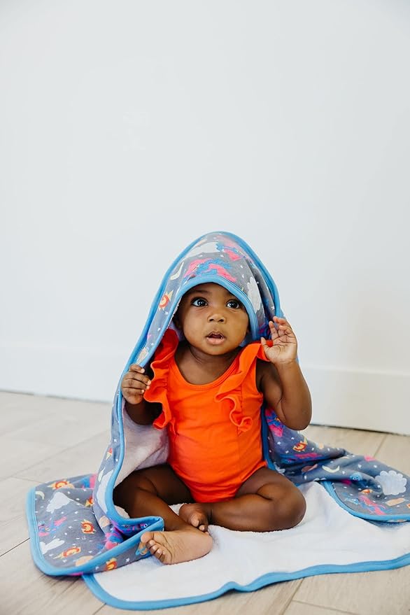 Copper Pearl Hooded Bath Towels Premium Knit/Terry Cloth Baby Towels with Hood, Pockets, and Cool Designs - Great to Gift and Make Bath Time Fun - Baby Bath Towel, Super Grover