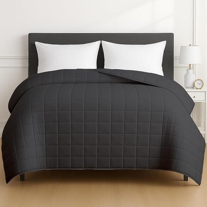 HomeSmart King Size Weighted Blanket 30lbs, Soft Breathable Fabric, Oversized XL Heavy Blanket for Adults, Grey