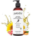 PURA D'OR 16 Oz Organic Deep Tissue Sports Massage - Jojoba, Sunflower, Almond, Grapefruit & Eucalyptus Oils - Alleviate Muscle Soreness