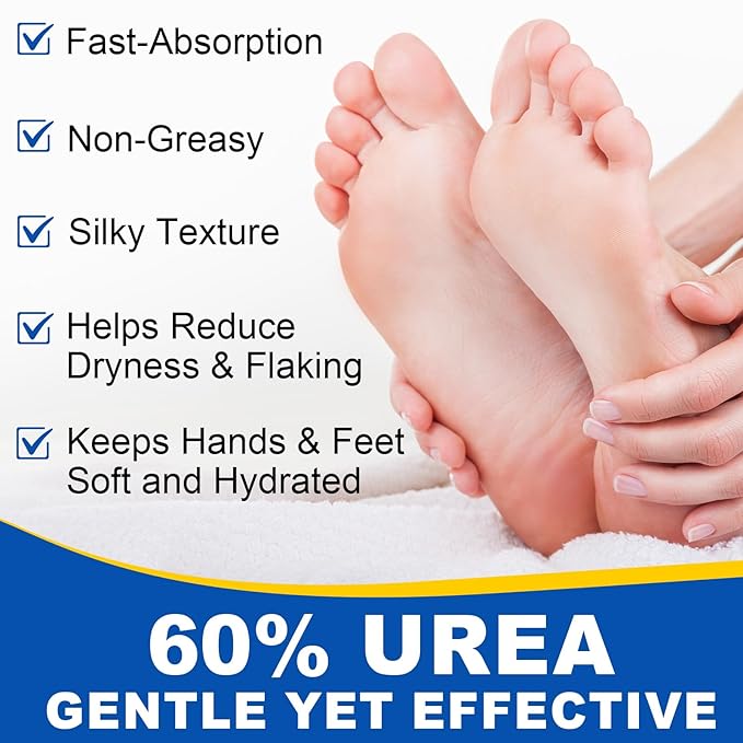 60% Urea Cream Stick with Salicylic Acid 2%, Urea Hydrating Foot Cream, Severe Cracked Heel Repair Restoring Balm, Foot Lotion Repairs and Hydrates Dry and Feet and Hand