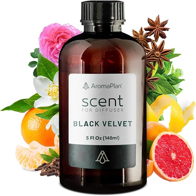 AromaPlan Hotel Scents Golden Velvet 5 Fl Oz (148ml), Home Luxury Aroma & Hotel Fragrance Diffuser Oil- Hotel Diffuser Oil for Aromatherapy- USA Made, Bigger Bottle, Bolder Aroma & Longer Lasting