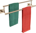 KOKOSIRI Towel Bars 20-Inch Bathroom Towel Holder Champagne Bronze Bath Towel Rails Kitchen Racks for Cabinet Stainless Steel B5009CPG-L20