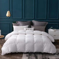 Globon Goose Down Comforter California King Size All Season Duvet Insert,420Thread Count Ultra Soft Noiseless Shell,800 Fill Power, with Corner Tabs,White