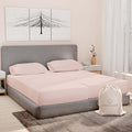 Good Sleep Bedding Split King Sheets Sets for Adjustable Bed Cotton, Luxury Sheets, Egyptian Cotton Sheets, 5 Piece 100% Cotton Split King Sheet Set, Sateen Sheetss, 2 Fitted - 16" Deep Pocket, Blush