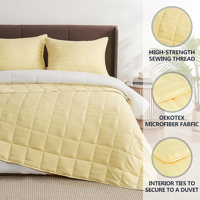Weighted Blanket Kids (36"x48" 3lbs),Ultra Soft and Cozy Cooling Weighted Blanket Kids,Heavy Blanket with Machine Washable Soft Blanket, Yellow