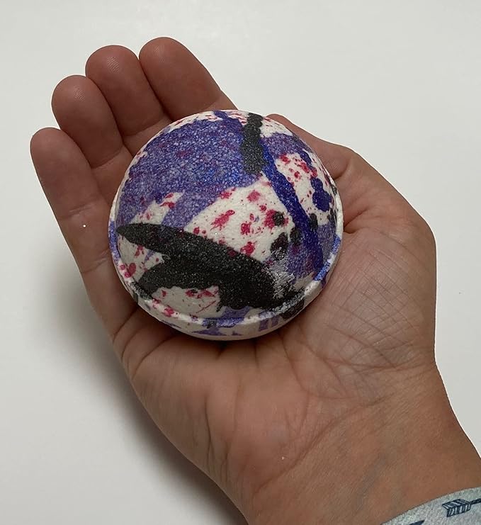 February Birthstone Amethyst 3 Piece Gift Set All Natural Bar Soap, Bath Bomb, Shower Steamer Made in USA Palm Oil Free