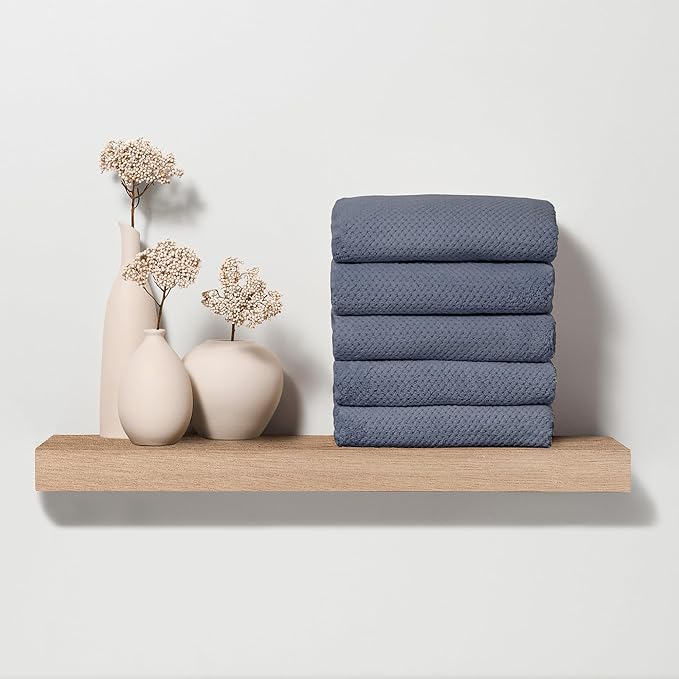 Fromm Softees Plush Microfiber Towels for Hair Salon, Barber, Spa, Ultra Soft Hair Wrap for Drying Hair, Hands, Face, Granite, 20 x 34 Inches, 6 Pack