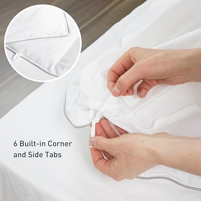 sunflower Comforter Twin Duvet Insert White Twin XL Comforter Down Alternative Filling 100% Cotton Shell All Season for Dorm Hypoallergenic Warm Breathable Noiseless Machine Washable with Corner Taps