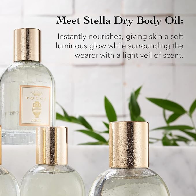 Tocca Stella Scented Dry Body Oil, 3.4 Fl Oz - Olio Sublime Profumato Body Fragrance Featuring Blood Orange, Freesia & Spicy Lily