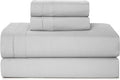CASUAL LIVING Cal King Sheets 4 Piece Set with 2 Pillowcases, Soft Microfiber Hypoallergenic Washable Deep Pocket Lightweight Bedding Elasticized, California King Sheet Sets, Grey