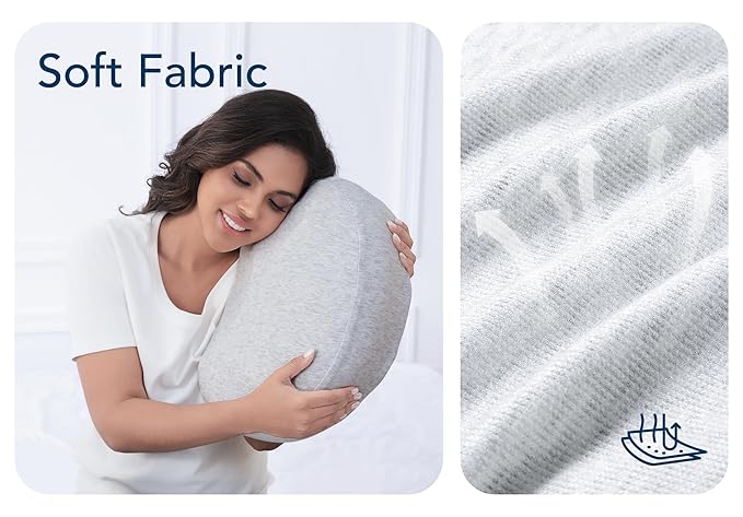 Pregnancy Pillow for Sleeping Memory Foam Maternity Pillow for Side Sleepers, Adjustable Travel Wedge Pillow Support for Back, Belly, and HIPS for Pregnant Women, Ash Grey