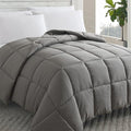 Cosybay Down Alternative Comforter (Dark Grey, Full) - All Season Soft Quilted Full Size Bed Comforter - Duvet Insert with Corner Tabs - Winter Summer Warm Fluffy, 82x86 inches