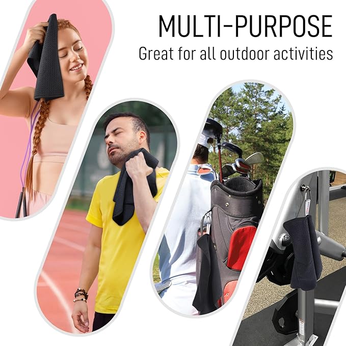 SUNLAND Microfiber Sports Workout Towels Fast Drying Fitness Sweat Towels for Men & Women Lightweight Multi-Purpose Gym Exercise Towel