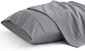Bedsure Pillow Cases Standard Size Set of 2 - Dark Grey Brushed Microfiber Pillowcases, Super Soft and Cozy Pillow Case Covers with Envelope Closure, Wrinkle, Fade and Stain Resistant, 20x26 Inches