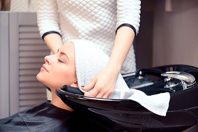 Utopia Towels, Salon Towel, Pack of 24, 16 by 27 Inches, Highly Absorbent Cotton Towels for Hand, Gym, Beauty, Spa, and Home Hair Care, White