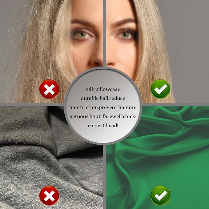 Silk Pillow Cases 2 Pack Soft Breathable and Sliky Queen Size Pillow Cases Set of 2,Natural Mulberry Satin Silk Pillowcase with Hidden Zipper for Hair and Skin (Olive Green,20"X 30",2pcs)