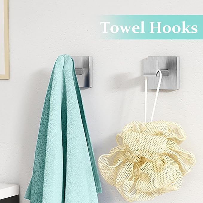 20-Piece Brushed Nickel Bathroom Hardware Set, 24 Inch Bath Towel Bar Set, Stainless Steel Wall Mounted Towel Rack for Bathroom