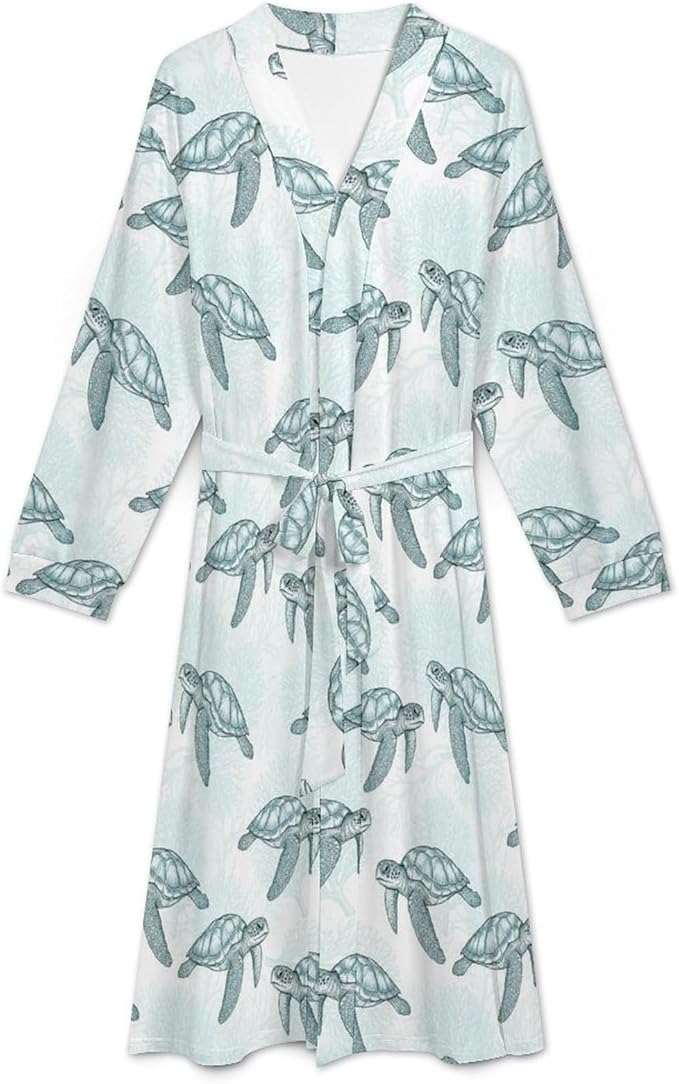 Soft Robes for Women Lightweight Kimono Bathrobe Full-Length Loungewear