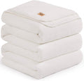 UGG Plush King Size Blanket for Bed, Fleece Soft Fuzzy Blanket, Luxury Warm Extra Large Throw for Couch, Washable Hypoallergenic Bedding California King Bed, 110" x 90", White Snow (Whitecap)