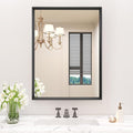 20x30 Inch Bathroom Mirror, Matte Black Framed Rectangle, 4MM Tempered Glass, Anti-Rust, Wall-Mounted Vanity Mirror for Bathroom & Bedroom - Hangs Horizontally or Vertically