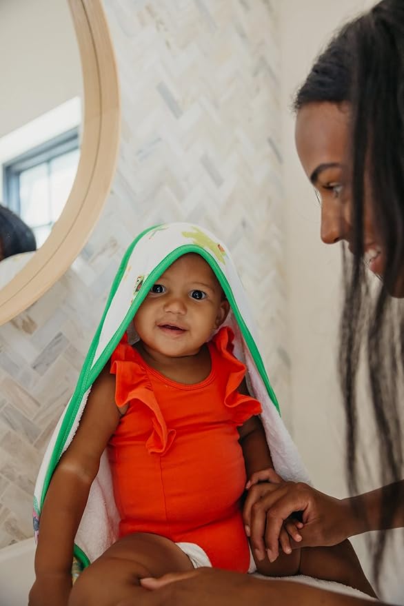 Copper Pearl Hooded Bath Towels Premium Knit/Terry Cloth Baby Towels with Hood, Pockets, and Cool Designs - Great to Gift and Make Bath Time Fun - Baby Bath Towel, Sesame Friends