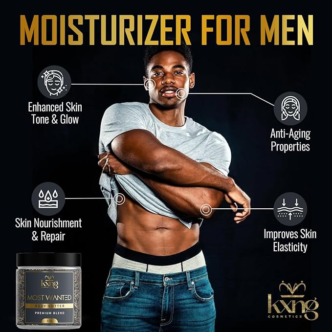 KXNG Premium Body Butter, Rich Shea Butter Moisturizer for Men & Women, Long-Lasting Hydration & Smooth Skin, Cruelty-Free Luxury Cream