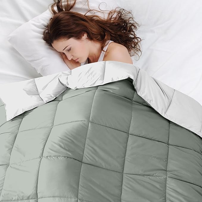 Modern Threads Down Alternative Reversible Comforter White/Gray Queen