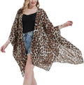 Women's Bohemian Floral Chiffon Beach Cover up Swimsuit Kimono Summer Swimwear Cardigans