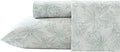 Tommy Bahama - Queen Size Sheets Set, Crisp & Tailored Cooling Sheets with a Smooth Cotton Percale Lightweight Feel - Bed Sheets with Matching Pillowcases & Fitted Sheet (Pen and Ink Palm Green)
