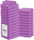 Hand Towels (Pack of 24) Purple Economy Salon Towels - 100% Cotton Spa Towel – 16 x 27 Inches Highly Absorbable, Facial, Gym, Hair Towels Face Towels Bulk (Not Bleach Proof)