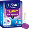 Toilet Bowl Cleaner Rim Hanger, 6 Count Automatic Bowl Toilet Cleaner, Cleans and Freshens Toilet Bowl, Lavender Scent - 7 Month