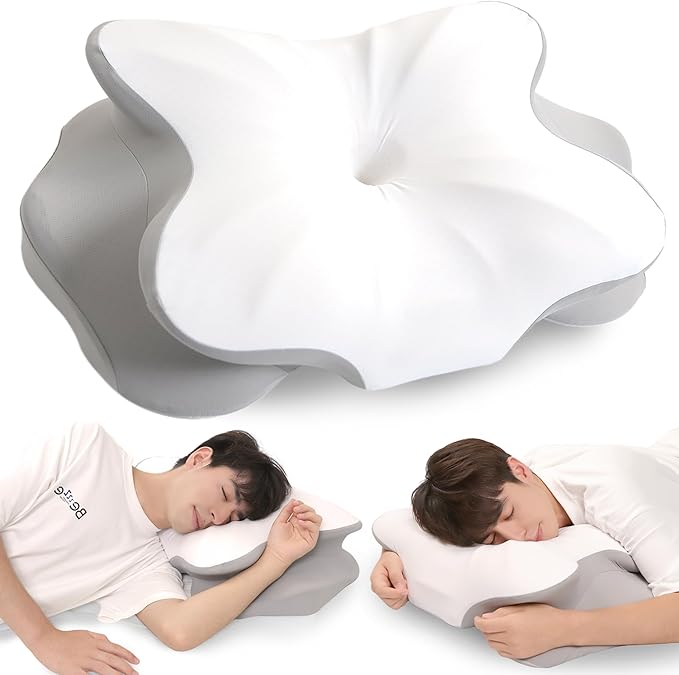 Cervical Neck Pillow for Sleeping, Ergonomic Side Sleeper Pillows for Adults, Cooling Neck Support Pillow for Neck and Shoulder Pain Relief (1 Pack)