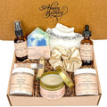 Happy Birthday Spa Gift Box for Women - Handmade Self Care Package for Woman - Relaxing, Pampering & Stress Relief Gift Baskets for Women, Mom, Friend, Wife, Sister, Aunt, Her - Luxury Birthday Gift