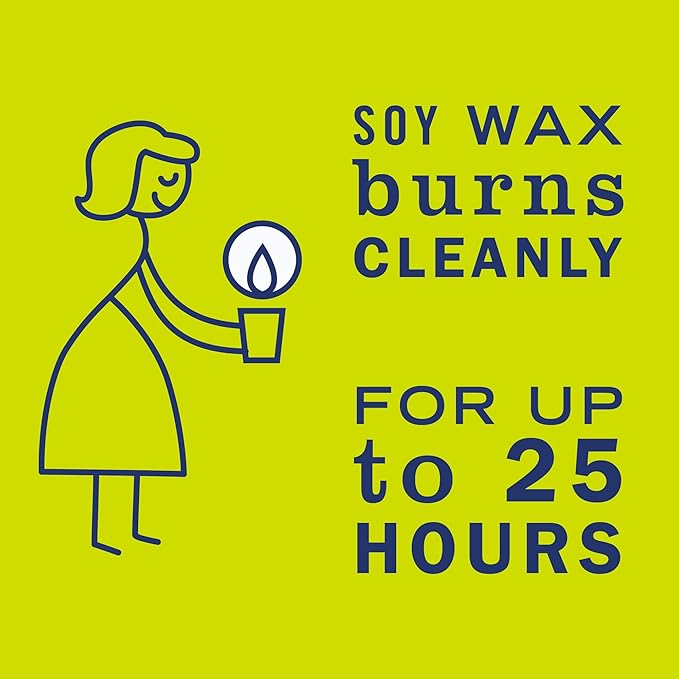 MRS. MEYER'S CLEAN DAY Scented Soy Aromatherapy Candle, 25 Hour Burn Time, Made with Soy Wax and Essential Oils, Lemon Verbena, 4.9 oz