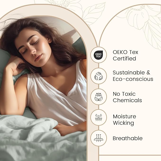King Bed Sheets Deep Pocket King Sheet Set, 800 Thread Count Long Staple Fully Elasticated Egyptian Cotton Sheet & Pillowcase sets, Machine Wash No Pill Naturally Breathable Cotton Bedding- Mineral