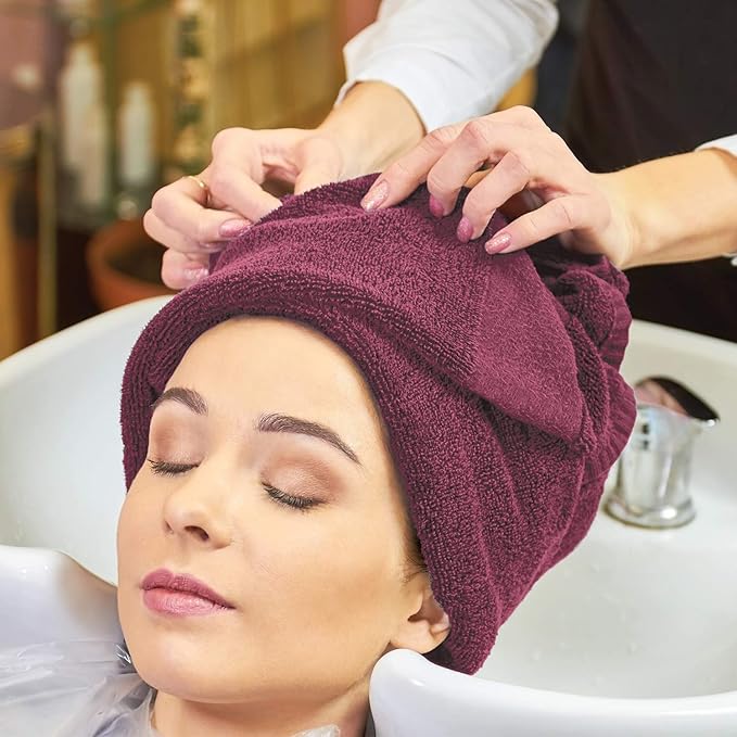 Arkwright Bleach Proof Salon Towels Bulk - Case of 144 - Highly Absorbent, 100% Cotton, Quick Dry Spa Face Towel for Hair Stylist, Barber, Pedicure, and Esthetician, 16 x 28 in, Burgundy
