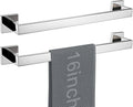 LANC 2-Pack 16-Inch Towel Bars for Bathroom Wall Mount, Total-18 Chrome Single Towel Racks Hand Towel Holders SUS304 Stainless Steel Towel Hanger Polished Towel Rods,A8804-4CP