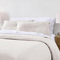 California Design Den King Size Duvet Cover Set, 3 Piece Duvet Cover & Sham Set Textured Natural Duvet Cover 106" x 90" to Fit King Size Duvet (Linen-Natural, King)