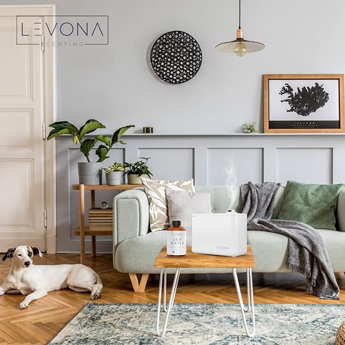 Levona Scent Sea Water Essential Oils for Diffuser for Home - Hotel and Home Luxury Scents - Fragrance Oil - Diffuser Oils Scents - Oil Diffuser Essential Oils for Humidifiers - 700Ml Aroma Oil Blend