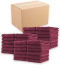 Arkwright Bleach Proof Salon Towels Bulk - Case of 180 - Highly Absorbent, 100% Cotton, Quick Dry Spa Face Towel for Hair Stylist, Barber, Pedicure, and Esthetician, 16 x 27 in, Burgundy
