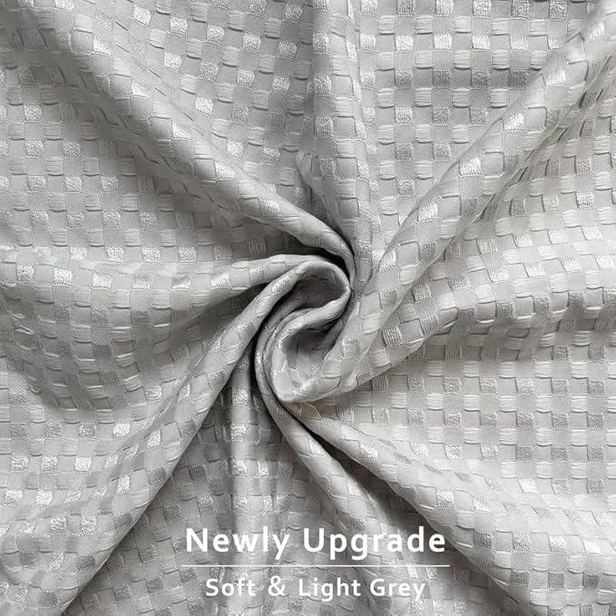 MIYE Pleated Waffle Weave Bed Skirt, Tailored Dust Ruffle 12 Inch Drop Easy Fit, Machine Washable (Light Grey, Twin - 12" Drop)