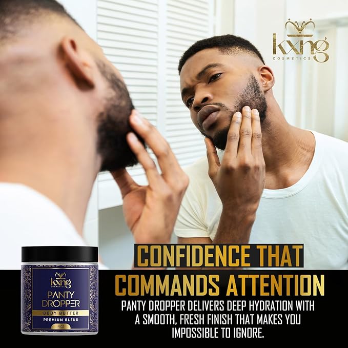 KXNG Hydrating Shea Body Butter, Whipped Moisturizer for Dry Skin, Nourishing Body Cream for Daily Use, Unisex, Cruelty-Free Skincare